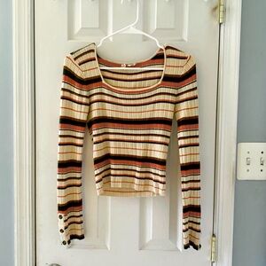 Sky and Sparrow Striped Top